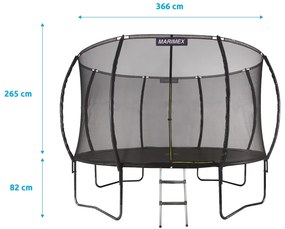 Marimex | Trampolína Marimex Comfort 366 cm + ochranná sieť + schodíky ZADARMO | 19000096