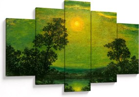 Obraz - Imitator of Ralph Albert Blakelock, Moonlight, reprodukcia (150x105 cm)