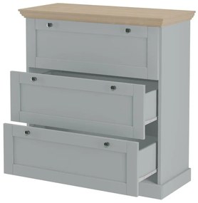Sivá vysoká komoda 75x80 cm Binz – Støraa