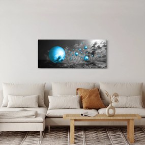 Obraz svetlo modrých gulí (120x50 cm)