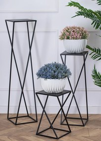 STOJAN NA KVETINÁČ LOFT4 100X24X24 CM ČIERNA