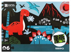 Detské svietiace puzzle Dinosaury 100 dielikov Aga4Kids MR1457