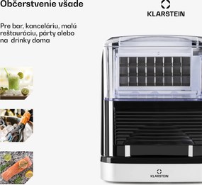 Klarstein Kristall ľadovač na ľadové kryštály 2 veľkosti 2,5l nádrž na vodu