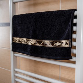 Uterák GREEK 50 x 90 cm čierny, 100% bavlna