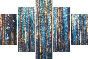Obraz - Zimný les (150x105 cm)