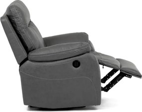 Polohovacie kreslo sivé, elektrické TV-4094 GREY3