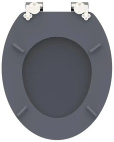 Schütte 80104 - WC sedadlo SPIRIT antracit SoftClose MDF drevo