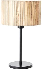 Stolová lampa Brilliant Wimea E27 60W čierna/prírodná