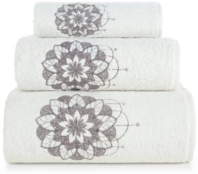 BAVLNENÝ UTERÁK SADA 30X50 CM, 50X90 CM, 70X140 CM KRÉMOVÁ