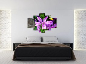 Obraz - lúčne kvety (150x105 cm)