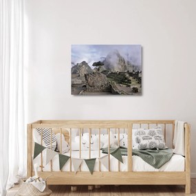 Sklenený obraz - Machu Picchu (70x50 cm)