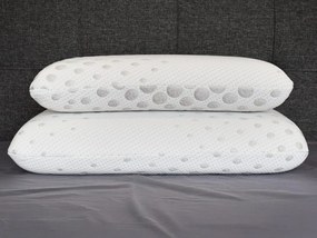 DREAMPUR Anatomický vankúš DREAMPUR® z latexovej peny Grey Dots MAXI 40x70 cm