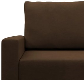 Rohová rozkladacia sedačka BLANK Comfort pravá, hnedá