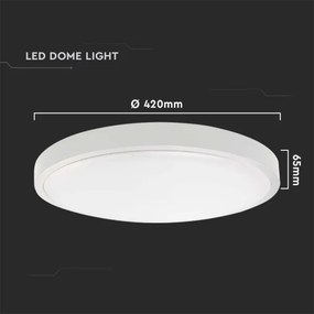 LED Vonkajšie stropné svietidlo so senzorom LED/30W/230V 4000K IP44 biela
