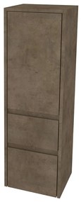 Mereo, Mereo Opto kúpeľňová skrinka vysoká 125 cm, ľavé otváranie, Multidecor, Betón Chicago tmavosivý, MER-CN995LBCS2