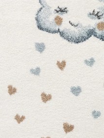 Koberec Villeroy & Boch BOHO KIDS Walk like an Elephant Rainbow krémový kruh