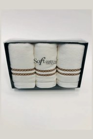 Soft Cotton 3x malý uterák CHAINE 30x50 cm