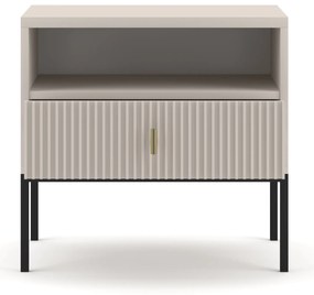 PROXIMA.store - Štýlový nočný stolík Marcos FARBA: biela, FARBA NÔH: čierna