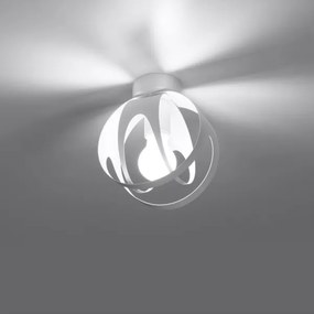 Sollux SL.1082 - Prisadený luster TULOS 1xE27/60W/230V biela