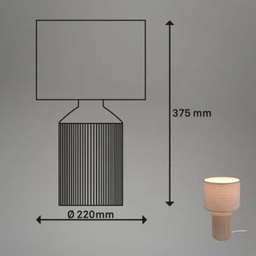 Brilo - Stolná lampa INO 1xE14/10W/230V biela