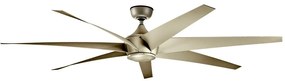 Kichler KLF-LEHR-80-AS - Stropný ventilátor LEHR IP44 + diaľkové ovládanie