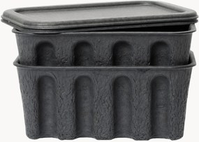 Úložné škatuľky z papierovej hmoty Pulp, D 18 cm, 2 ks