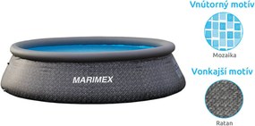 Marimex | Bazén Marimex Tampa 3,66x0,91 m bez príslušenstva - motív RATAN | 10340218