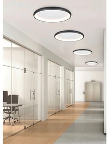 Čierne LED stmievateľné stropné svietidlo Cardona – Trio