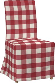 Návlek na stoličku Henriksdal (dlhý) farba produktu červená látka vzorované
