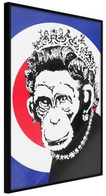Artgeist Plagát - Queen of Monkeys [Poster] Veľkosť: 30x45, Verzia: Čierny rám