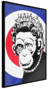 Artgeist Plagát - Queen of Monkeys [Poster] Veľkosť: 30x45, Verzia: Zlatý rám