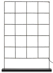 Čierna svetelná dekorácia Markslöjd Elisabeth, výška 61 cm