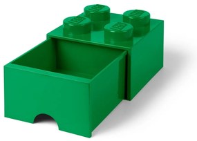 Zelený úložný box so zásuvkou LEGO®