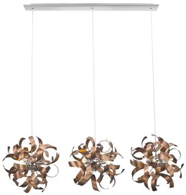 LUXERA závesné svietidlo RIBBON 3xG9/33W, SATIN COPPER LUXERA 64421