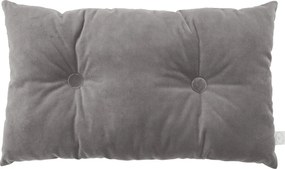 Obdĺžnikový vankúš s gombíkom grafitový 35x60 cm