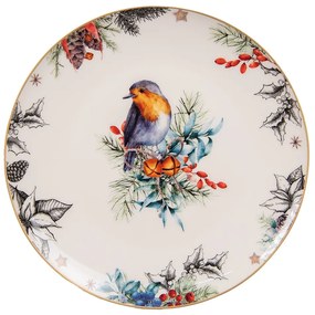 Nádobí Snídaňové talíře bílé 21*2 cm - Ř 21*2 cm