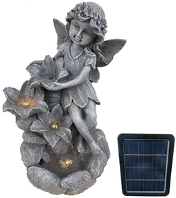 Záhradná solárna fontána BestBerg SF-26 / polyresin / 29,5 x 25 x 45,3 cm