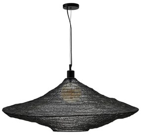 Stropná visiaca lampa kaima ø 87 cm čierna MUZZA