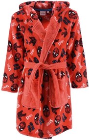 Detský / chlapčenský coral fleece župan s kapucňou Spidey, EU 98 Červená