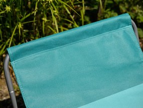 Skladacie plážové ležadlo SAND, zelené pruhy