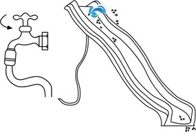 Marimex | Šmykľavka s prípojkou na vodu - modrá 3,0 m | 11640255