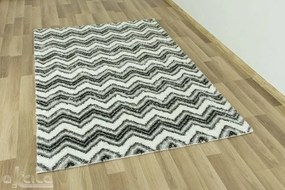 Koberec Onyx 5172 Cik cak bielý