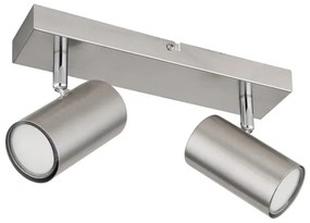 Globo 57911-2 - Bodové svietidlo ROBBY 2xGU10/25W/230V matný chróm