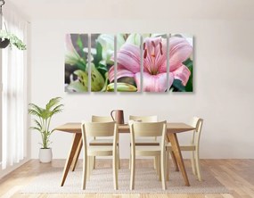 5-dielny obraz ľalia dlhokvetá