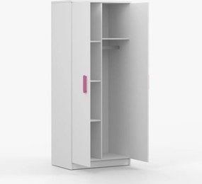 Šatníková skriňa SCOUT - biela (viac variant)