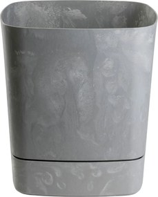 Plastový květináč s podmiskou Cubi 25x25 cm - výber z 5 prevedení