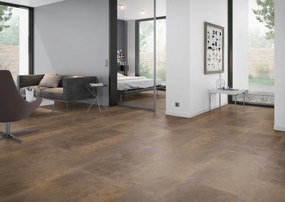 Oneflor Vinylová podlaha lepená ECO 55 076 Oxyde Bronze Red - Lepená podlaha