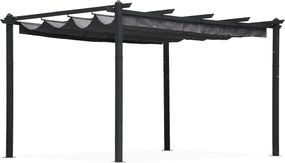 Zahradní pergola s posuvným střešním systémem Zenia 3x4 m šedá