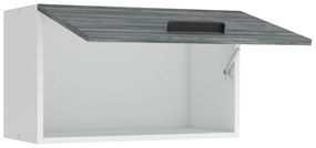 Kuchynská skrinka Belini Premium Full Version nad digestor 60 cm šedý antracit Glamour Wood