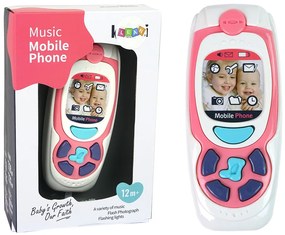 LEAN TOYS Detský edukačný mobil ružový